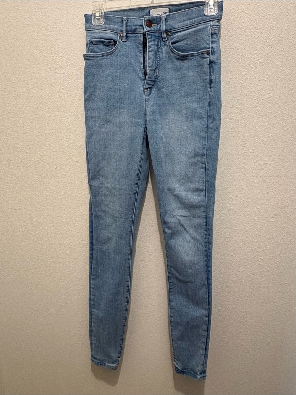 LOFT Light Blue Skinny High-Rise Jeans
